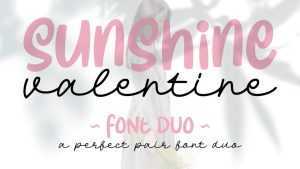 Sunshine Valentine Font Duo › Fontesk