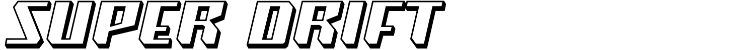 Super Drift Font