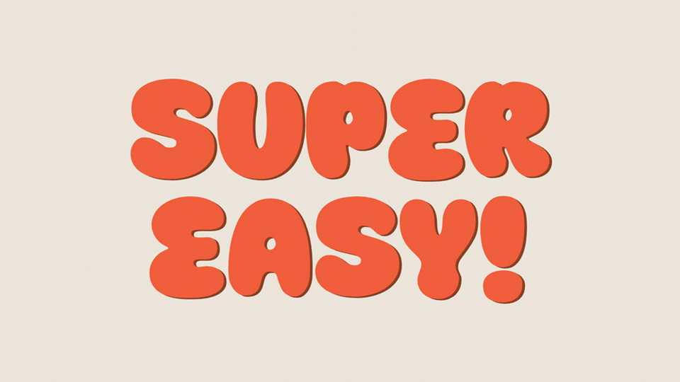 Super Easy Font › Fontesk