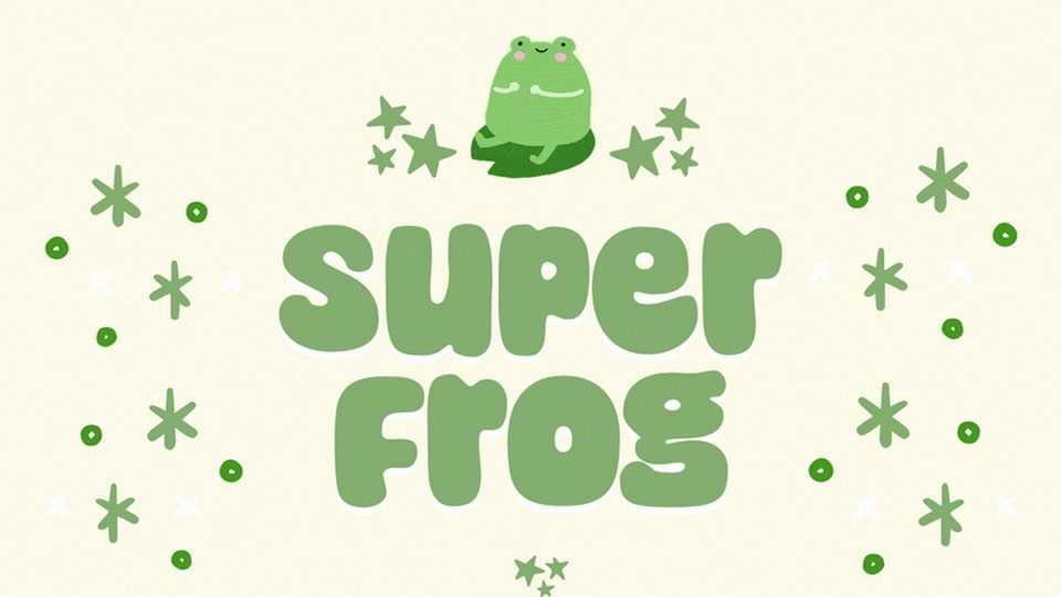Super Frog Font › Fontesk