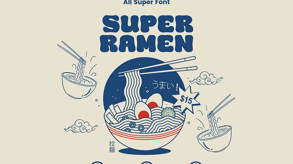 Super Ramen Font › Fontesk