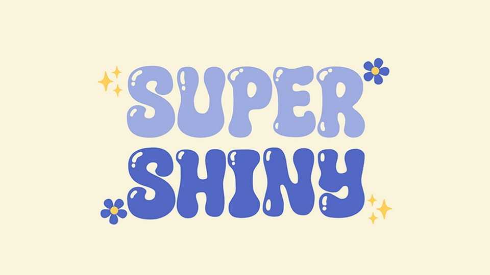 Super Shiny Font › Fontesk