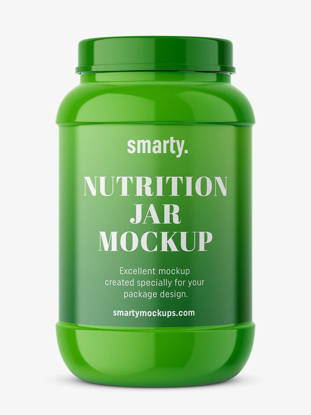 Supplement jar mockup / Glossy