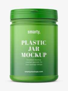Supplement jar mockup / matt