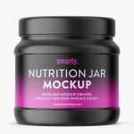 Supplement jar mockup / matt