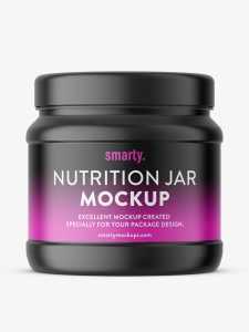 Supplement jar mockup / matt