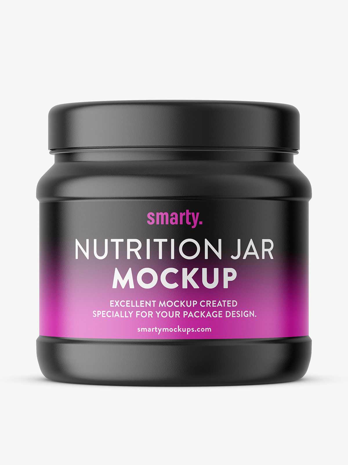 Supplement jar mockup / matt