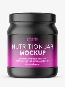 Supplement jar mockup / matt