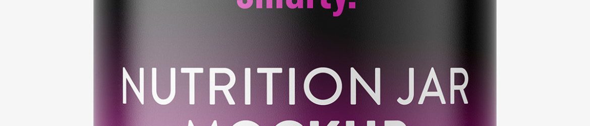 Supplement jar mockup / matt