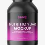 Supplement jar mockup / matt