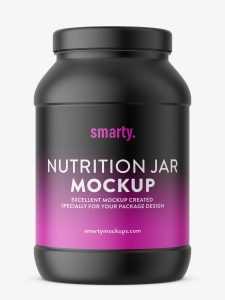 Supplement jar mockup / matt