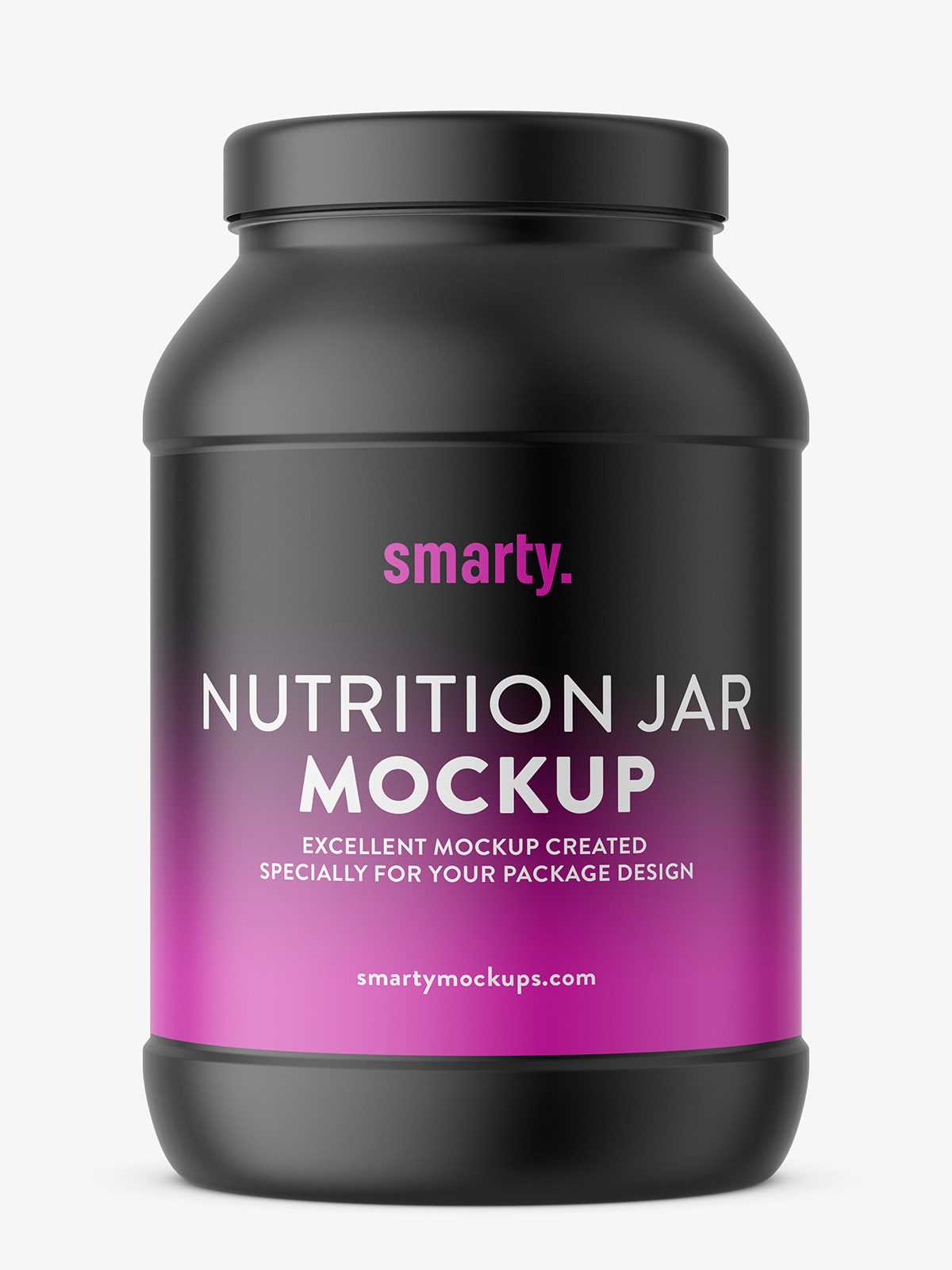 Supplement jar mockup / matt