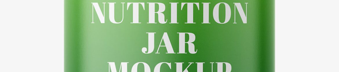 Supplement jar mockup / Matte
