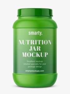 Supplement jar mockup / Matte
