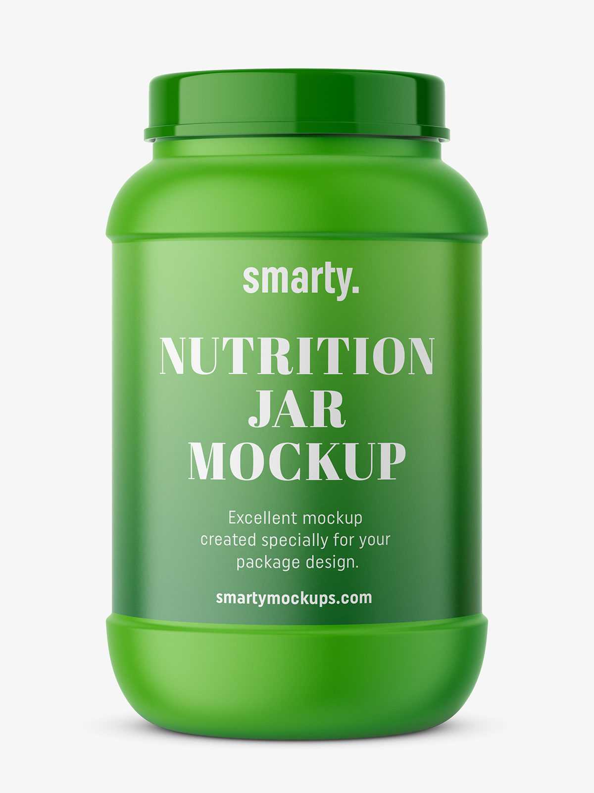 Supplement jar mockup / Matte