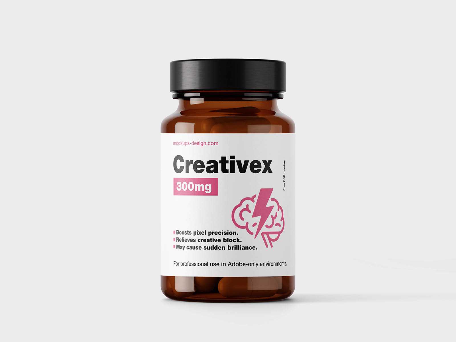 Supplement jar mockup
