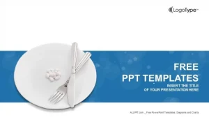 Supplement Pills On Plate PowerPoint Templates