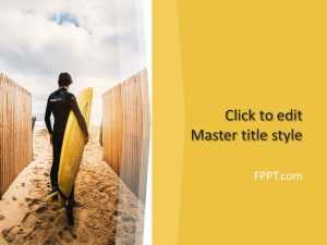 Surfing PowerPoint Template