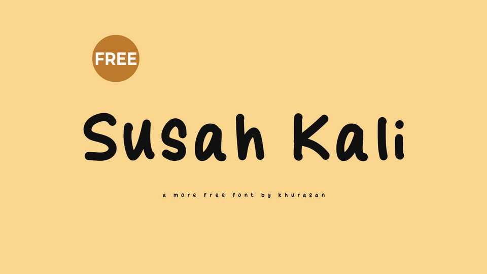 Susah Kali Font › Fontesk