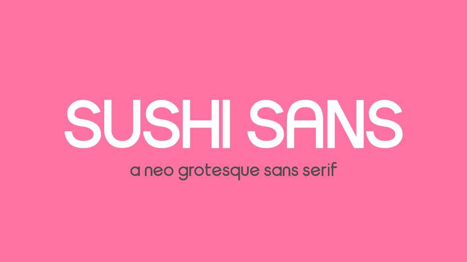 Sushi Sans Font › Fontesk