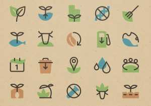 Sustainable Food Production Icons