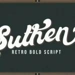 Suthen Bold Script Font