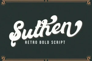 Suthen Bold Script Font