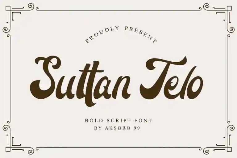 Suttan Telo Script Font