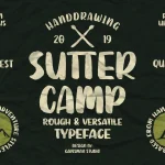 SUTTER CAMP Typeface - Fonte Grátis SUTTER CAMP Typeface