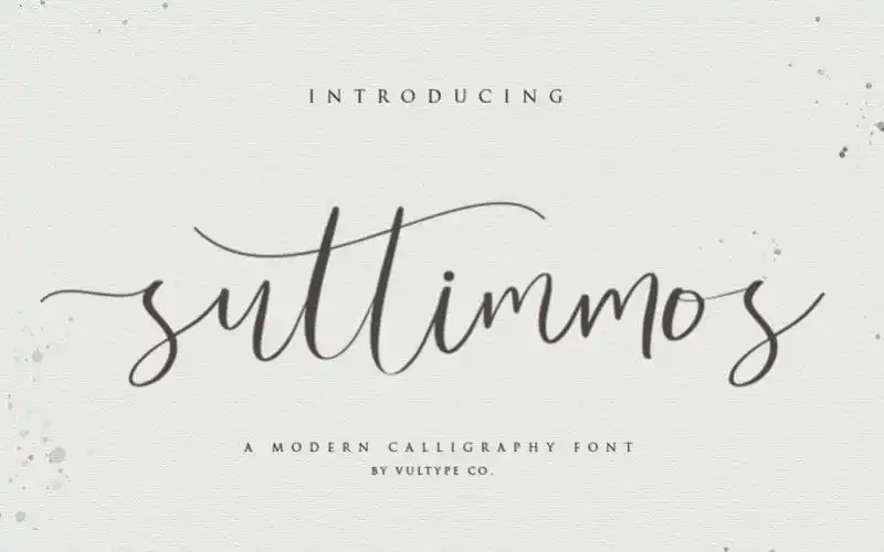 Suttimmos Script Font
