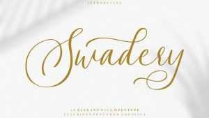Swadery Luxury Font › Fontesk