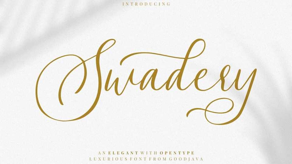 Swadery Luxury Font › Fontesk