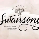 Swansong Calligraphy Font - Fonte Grátis Swansong Calligraphy Font