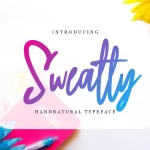 Sweatty Handwritten Natural Font