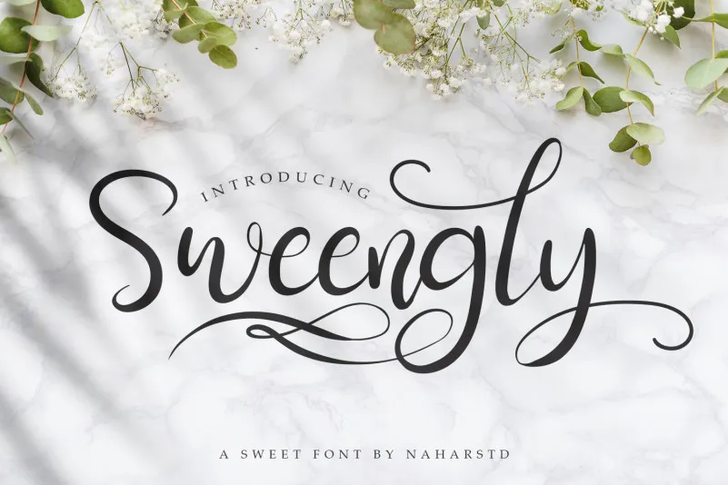 Sweengly - Sweet Script Font