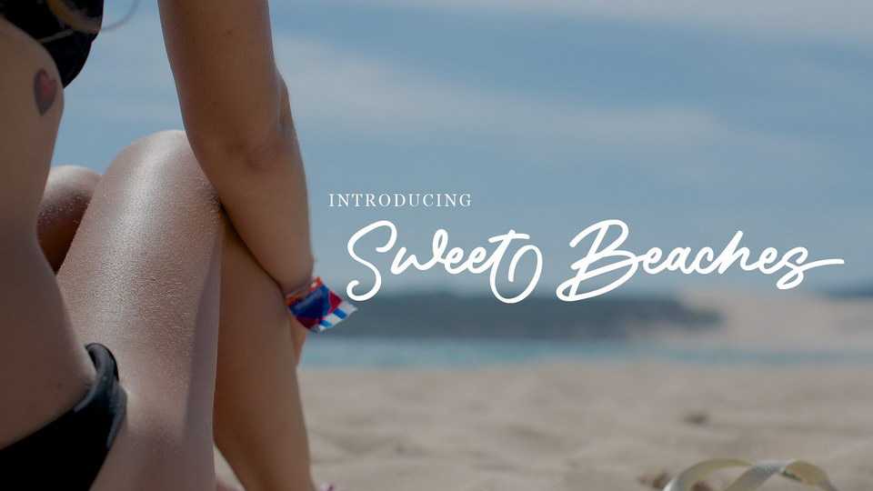 Sweet Beaches Script Font › Fontesk