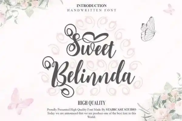 Sweet Belinnda Script Font