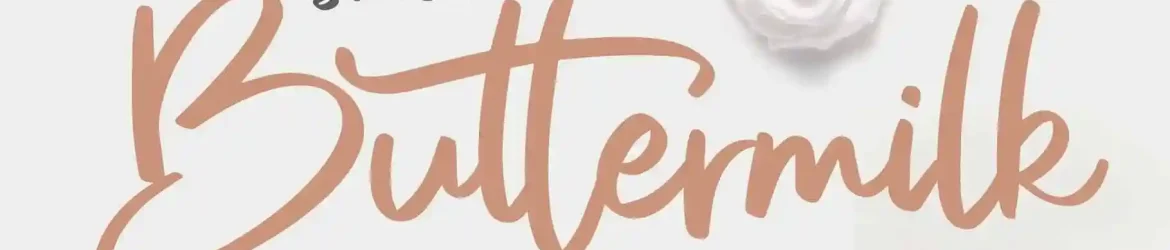 Sweet Buttermilk Font Duo