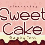 Sweet Cake Font - Fonte Grátis Sweet Cake Font