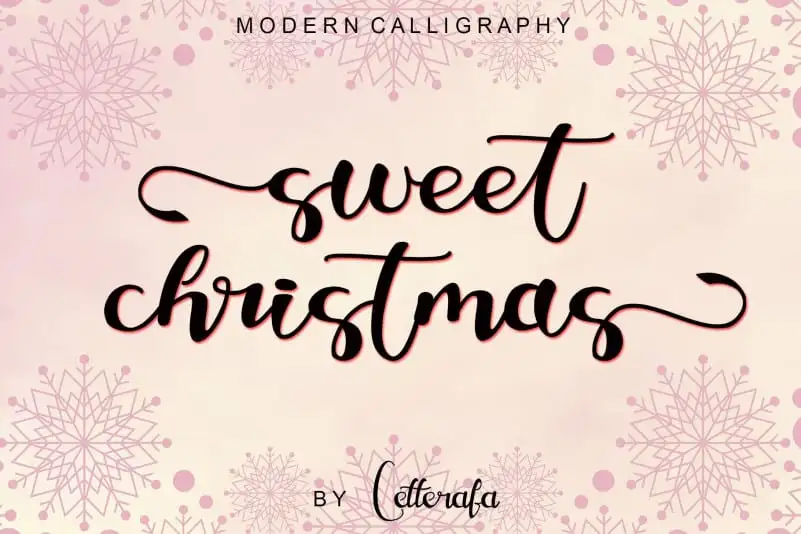 Sweet Christmas Calligraphy Font