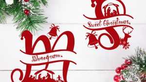 Sweet Christmas Monogram Font › Fontesk