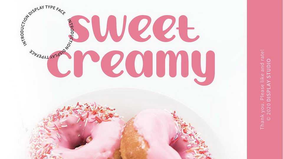 Sweet Creamy Font › Fontesk