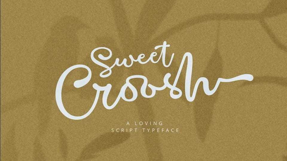 Sweet Croosh Font › Fontesk