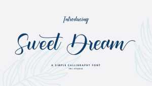 Sweet Dream Font › Fontesk