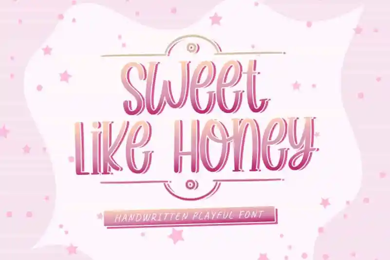 Sweet Like Honey Display Font