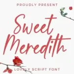 Sweet Meredith Script Font