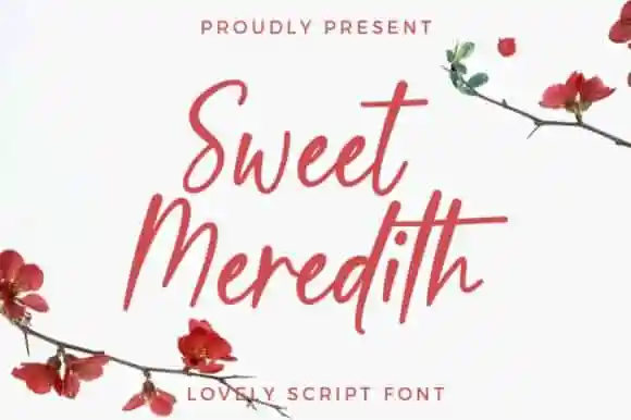 Sweet Meredith Script Font