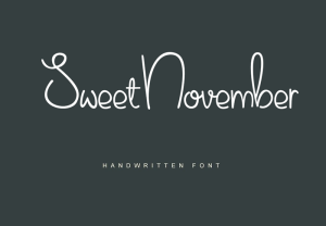Sweet November Font