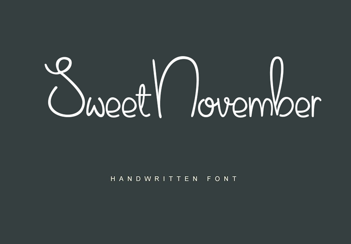Sweet November Font