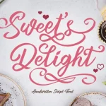 Sweet's Delight Script Font - Fonte Grátis Sweet's Delight Script Font